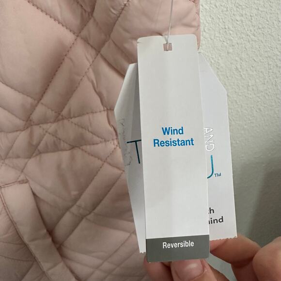 Time and Tru Reversible Sherpa Quilted Vest Pink Women's 2X NWT Warm Cozy - Picture 5 of 8